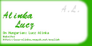 alinka lucz business card